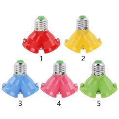 E27 to E27 Adapter Lamp Holder Converter Bulb Base Y Shape Conversion for Lamp Switch Lighting Parts Accessories