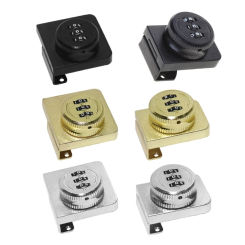 C7AD Glass Cabinet Door Lock Mechanical Password Lock 3Digit Combination Drawer Lock