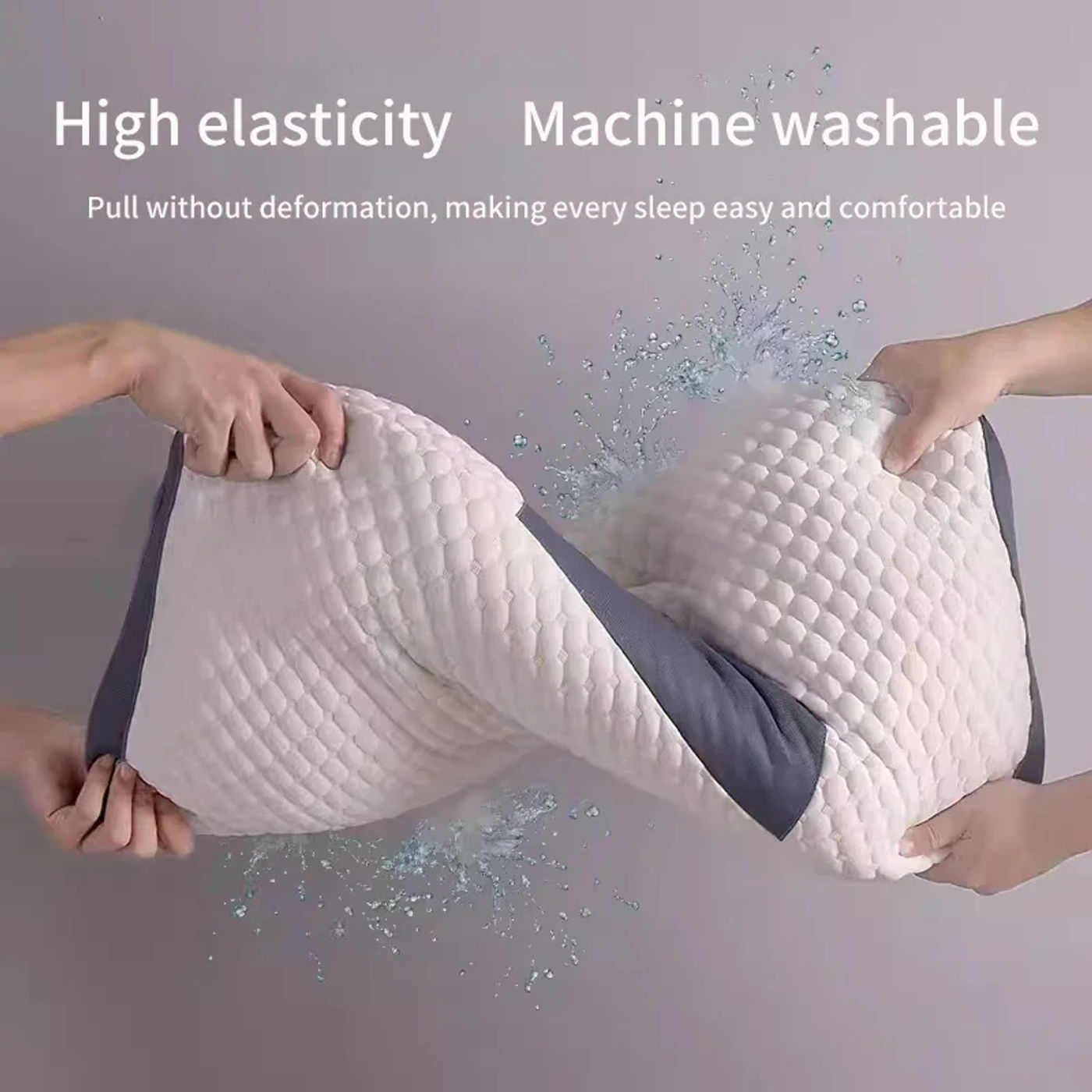 Description Picture 6 of item2024 Neck Pillow Help Sleep And Protect The Neck Cervical Orthopedic Household Soybean Fiber SPA Massage Pillow For Sleeping