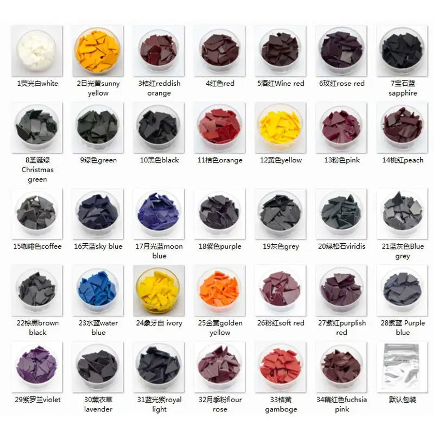 Description Picture 2 of item34 Candle Dye Colors Wax Candles Wax Pigment Dye Colors Candle Dye Liquid Dye Paraffin Soy Wax Ice Wax Candle Making Supplies