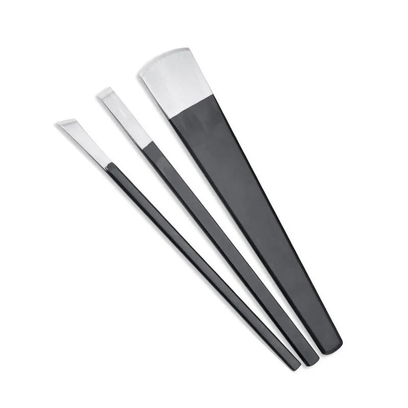 Description Picture 2 of item3 Pieces Leather Knife Kit Cutting Round Skiver Knife Skiving for Leathercraft Working Tool DIY High-Carbon Steel Blade Set