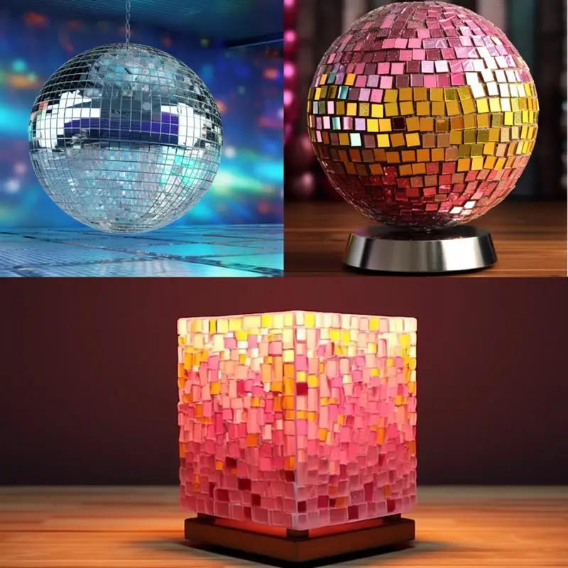 Description Picture 4 of item4x60cm Self-Adhesive Real Glass Craft Stickers Reflective Glass Tape Mirror Mosaic Tiles For Making DIY Hand Crafts Home Decor