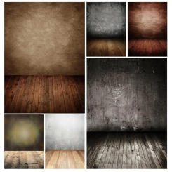 Brown Wall Wooden Floor Photographic Backgrounds Children Baby Vinyl Cloth Photo Backdrops for Photo Studio Fundo Fotografia