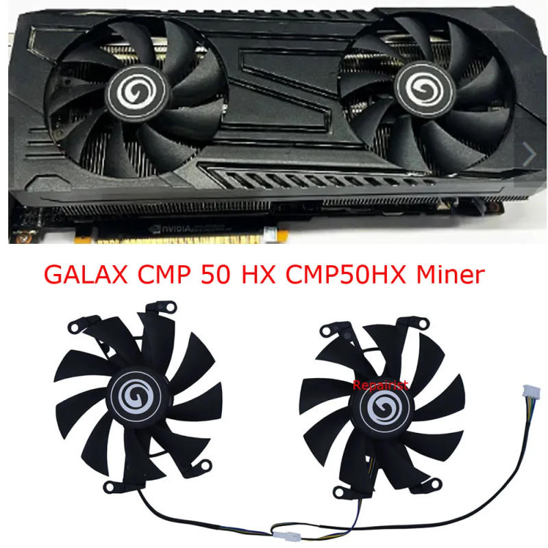 Description Picture 2 of item2Pcs/Set,Video Card Fan,For Nvidia GALAX CMP 50HX,Mining Card Cooling,Cards Cooler Fan