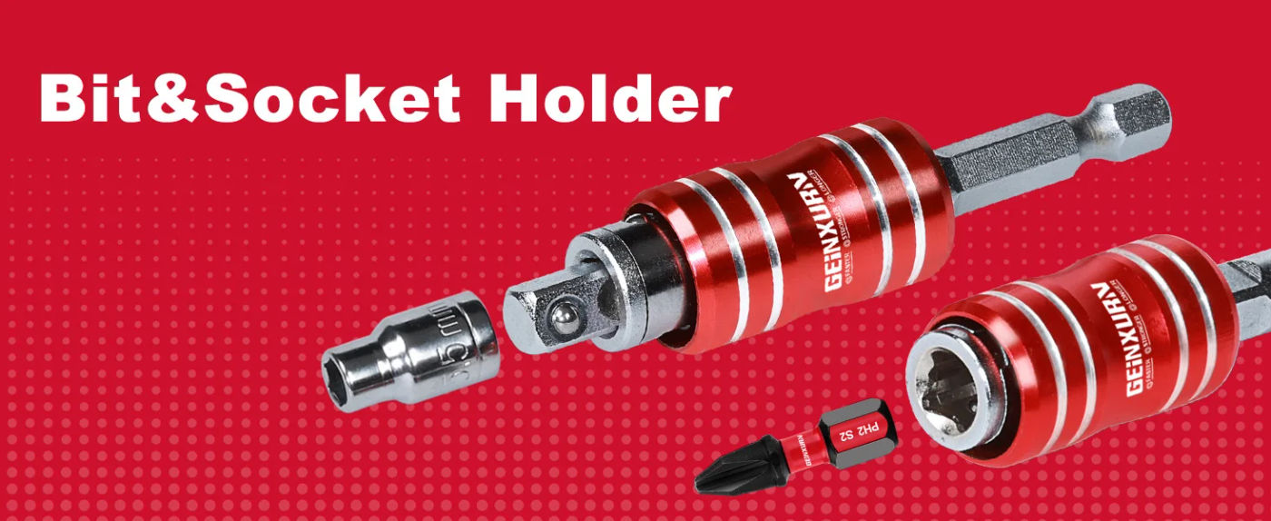 Description Picture 3 of itemGeinxurn 2-IN-1 Screwdriver Bit&Socket Extension Holders and  S2 Screwdriver Bits, Magnetic Quick Release Bit Holder Set