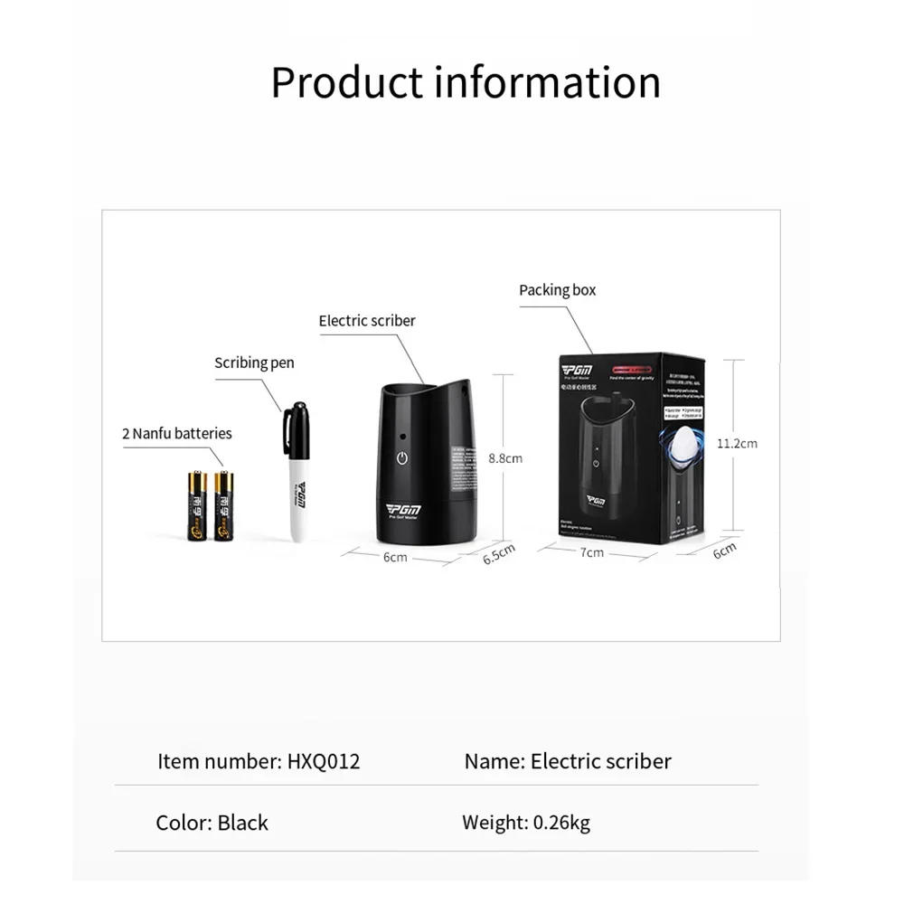 Description Picture 2 of itemPGM HXQ006 Golf Electric Scriber Finds Center of Gravity Distribution Line CHECK-GO Ball Painter