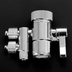 Water Filters Purifiers Two Way Faucet Filter Diverter Valve 3/8in 5/16in Out Tubing Shower Faucets Water Separator Kitchen Part