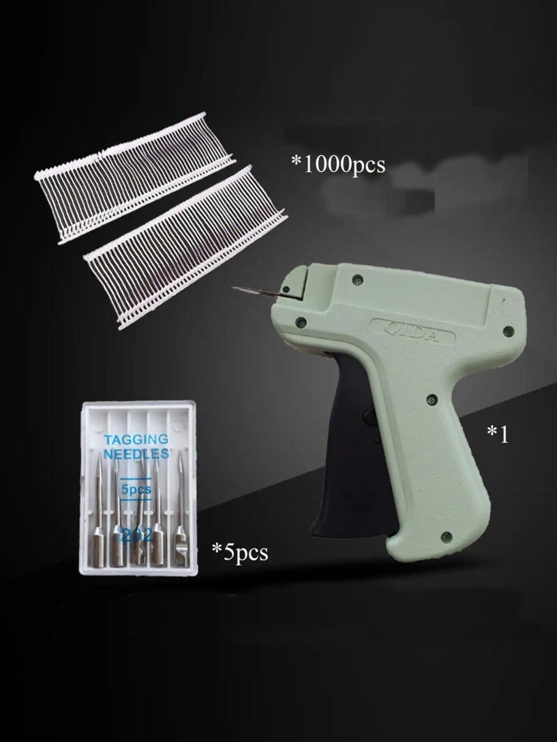 Description Picture 6 of item1set High-Speed Clothing Label Gun - 1000 Barbs, 5 Needles, DIY Apparel Tagging for Garment Price Tags