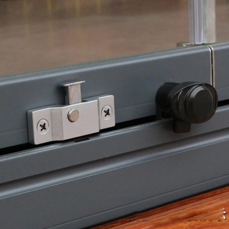 Description Picture 2 of itemNew Zinc Alloy Sliding Door Latch Anti-theft Hardware Spring Latch Durable Door Hasps Lock Cabinet