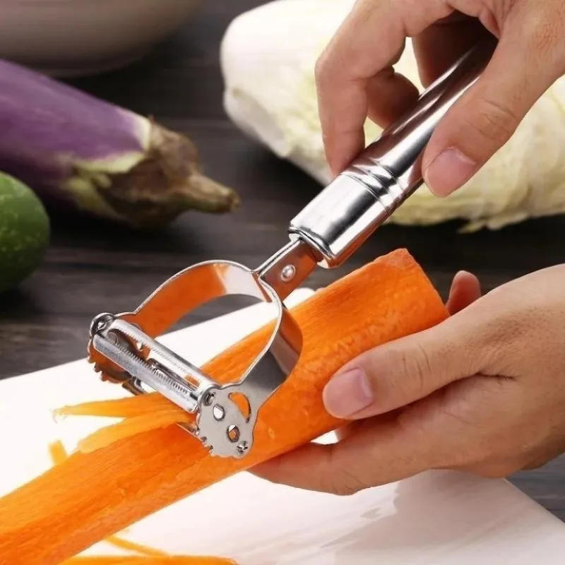 Description Picture 6 of itemStainless Steel Peeling And Shredding Machine Household Multifunctional Potato And Fruit Peeling Knife Scraping Knife Small Tool