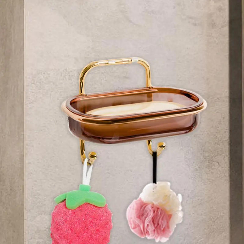 Description Picture 6 of itemAdhesive Wall Mount Soap Holder Drilling-free Soap Dish With Efficient Drainage Soap Saver For Home Bathroom shower Soap Tray