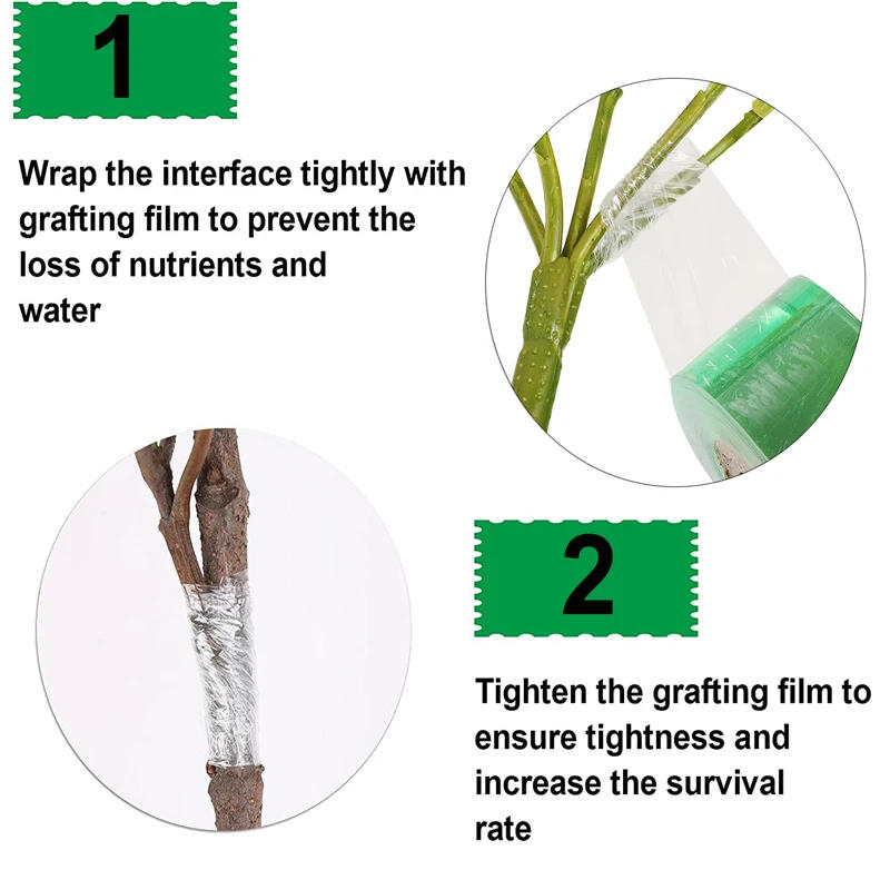 Description Picture 4 of itemGrafting Tape Stretchable Self Adhesive Grafting Film Special Fruit Tree Grafting Tool Garden Binding Tape