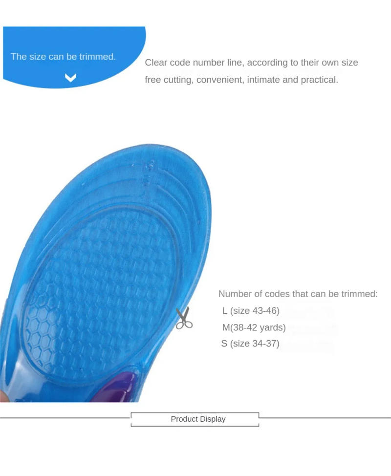 Description Picture 5 of itemOrthopedic Insoles for Breathable Soft Latex Insoles Sport Shock Absorption Running Shoes Pad for Men Women Arch Support Insole