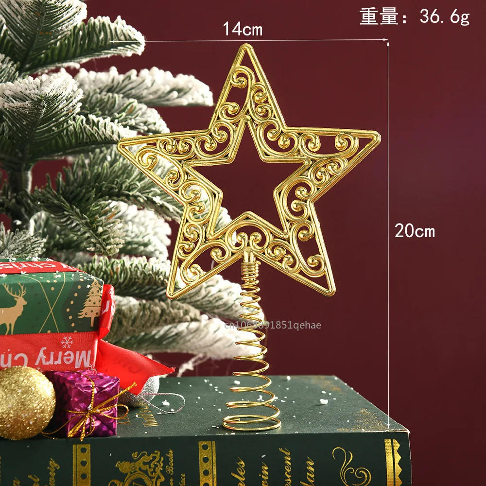 Description Picture 6 of itemChristmas Tree Toppers Star Ornaments for Christmas Home Party Decoration New Year Christmas Tree Decoration Navidad 2024
