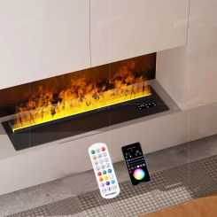 Atomizing fireplace with remote control/APP automatic water humidifier steam simulation flame fireplace living room decoration