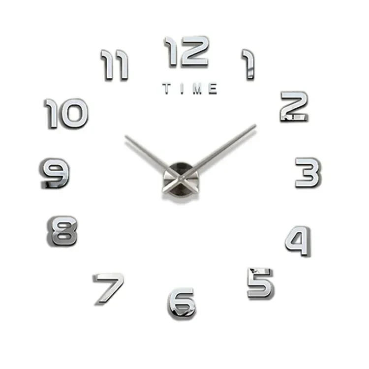 Description Picture 4 of itemDIY Quartz Clock Fashion Watch Living Room Home Decoration Clock Acrylic Mirror Stickers Decorate a Large Garden Wall Decor
