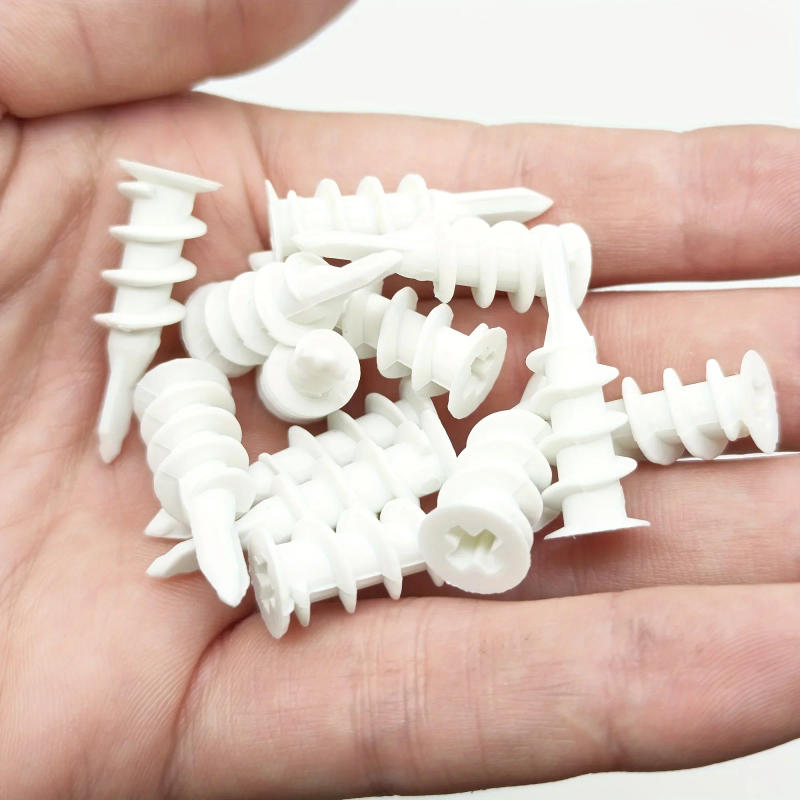 Description Picture 4 of itemGypsum Board Special Drill Tail Expansion Screw Spiral Tube Plug Hollow Door Board Nylon Spiral Tube Slotted Three-point