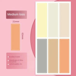 Note Paper Easy Classification Leave Glue Thick Paper Label Oil-proof Easy To Tear Not Torn Tight Texture Stickers Easy Access