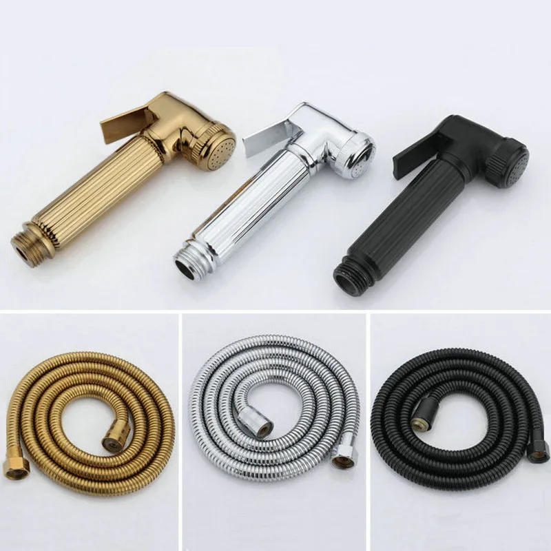 Description Picture 2 of itemHandheld Toilet Bidet Sprayer Gun Zinc Alloy Bidet Faucet Home Bathroom Shower Head With hose Self Cleaning