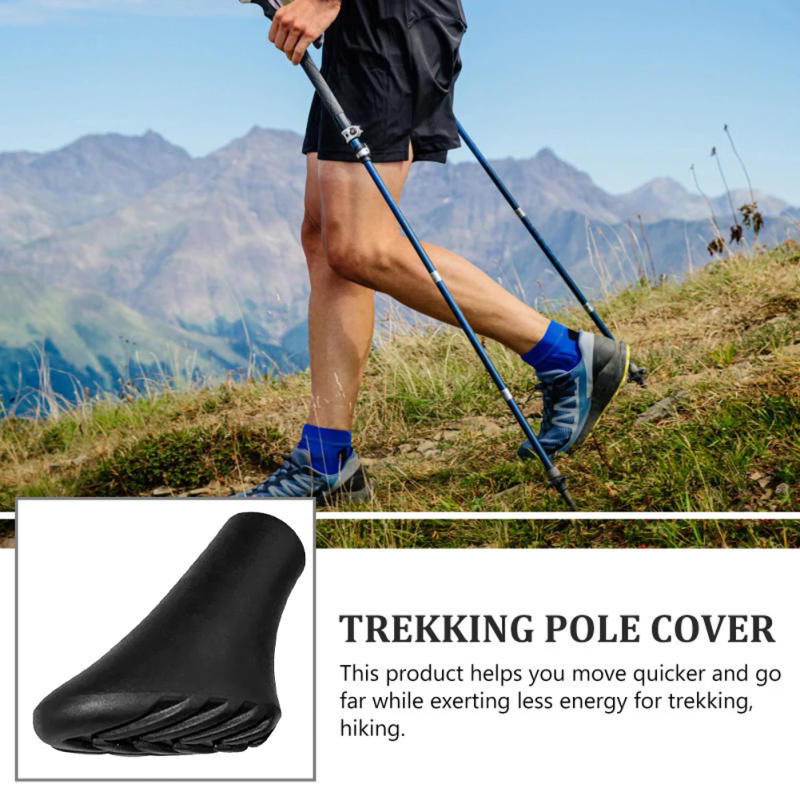 Description Picture 2 of item10Pcs Trekking Pole Tips Replacement Rubber Feet Nordic Walking Stick Pads Rubber Buffers Trekking Poles Protectors for Climbing