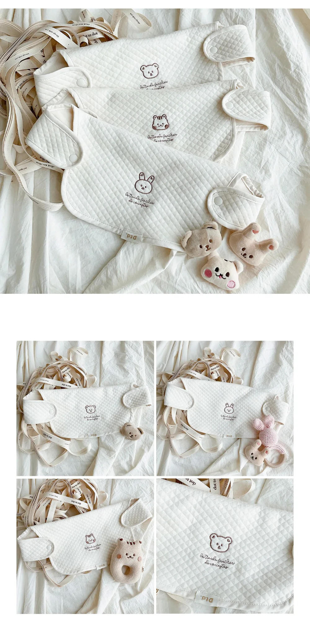 Description Picture 3 of item3pcs/Set Waterproof Baby Bibs Muslin Saliva Towel Cotton Shoulder Pad Bite Cushion Baby Accessories Girl Burp Cloth