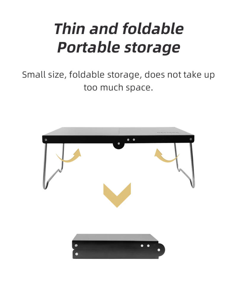 Description Picture 4 of itemPACOONE Folding Table Outdoor Portable Tea Coffee Tables  Ultralight Garden Picnic Camping Mini Table Aluminum Alloy Small Table