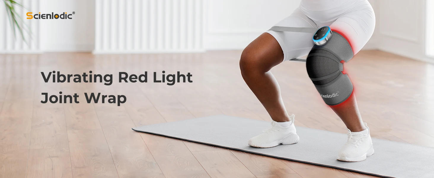 Description Picture 2 of itemRed Light Therapy Wireless Knee Massager Tools Infrared LED Light Therapy Joint Vibration Massage Shoulder Elbow Brace