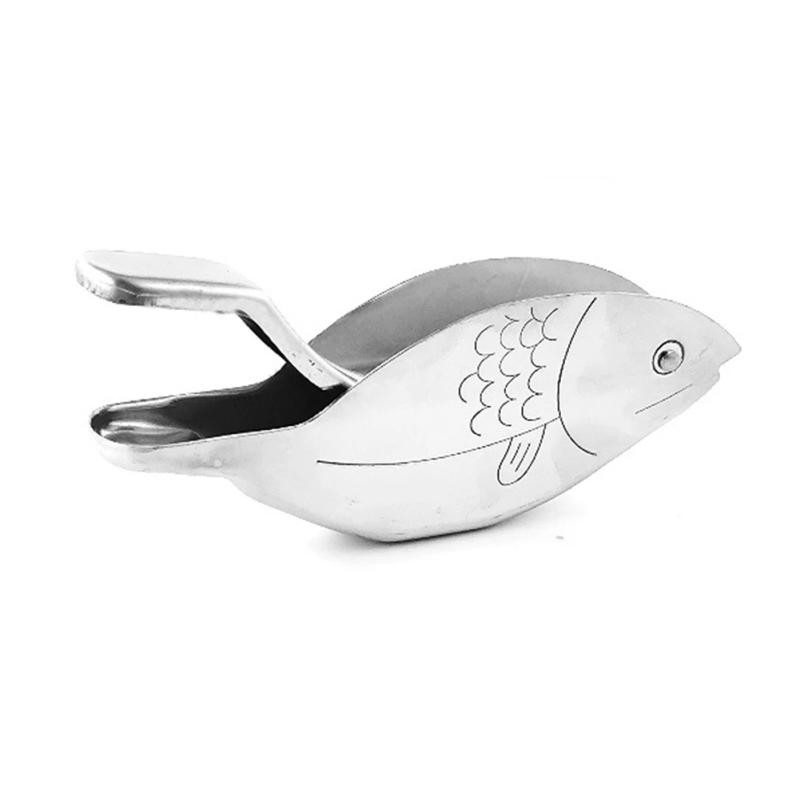 Description Picture 3 of itemStainless Steel Lemon Juicers With Fish Manual Juicer Squeezer Household Lemon Clip Fruit Pressing Kitchen Accessories