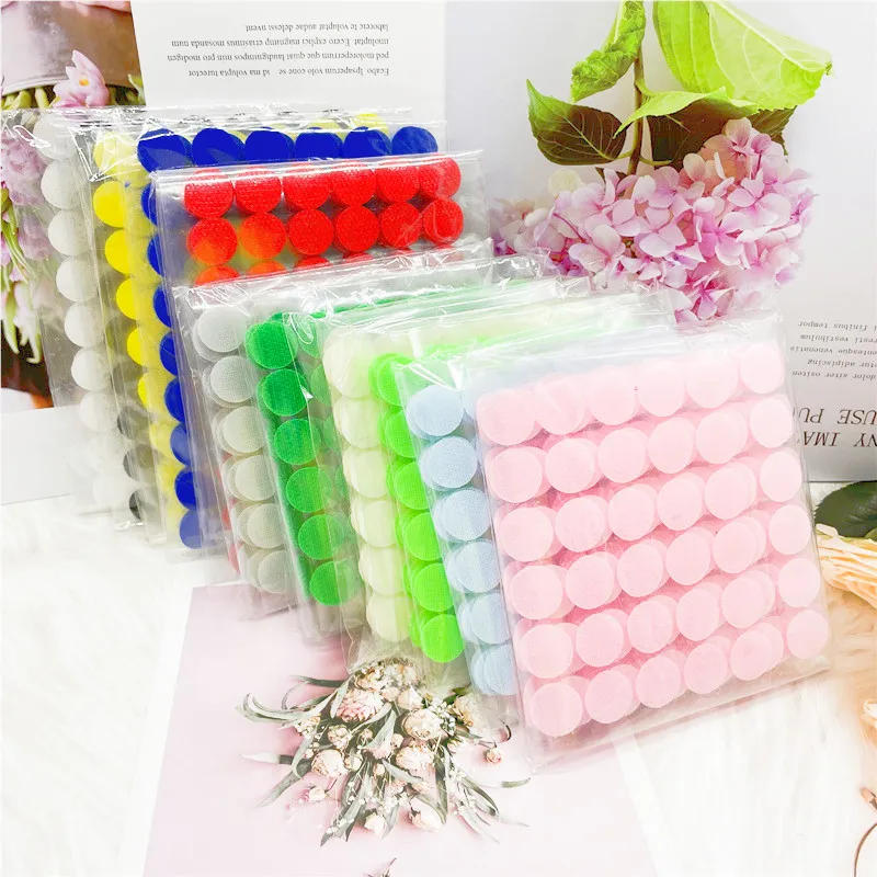 Description Picture 5 of itemStickers Adhesive Self Transparent Fastener Tape 10mm 15mm 20mm 25mm 30mm Nylon Hooks and Loops Dot Strong Glue Tape Sticker