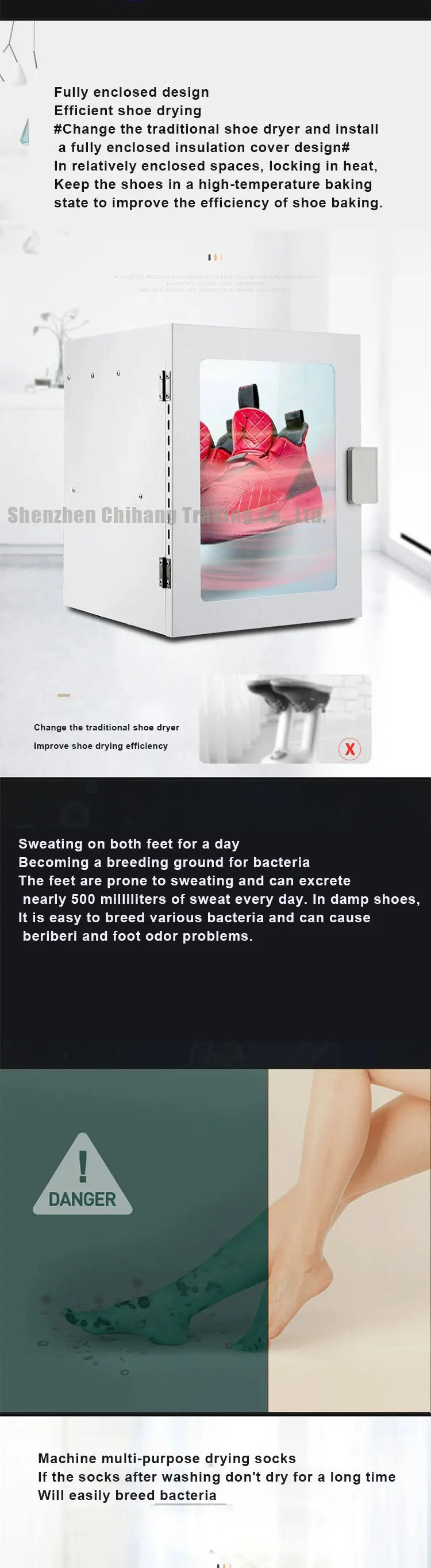 Description Picture 3 of itemFully Automatic Shoe Dryer Socks Deodorization Sterilization Disinfection Drying Box Cabinet Box Children's Shoe Warmer
