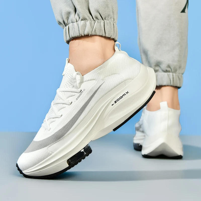 Description Picture 2 of itemCouple Running Shoes Men Mesh Breathable Comfortable Flat Casual Walking Shoes Lace-up Trendy Outdoor Sneakers for Men Women