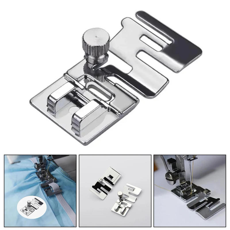 Description Picture 2 of item1Pcs 9907-6 Elastic Band Presser Foot Multifunctional Precise Sewing Machine Accessories Replacement Handicraft Sewing Fittings