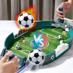 Creative Indoor Playtime Activity for Kids Puzzle Soccer Table Set Two-Person Football Game Table Game Foosball Accessories