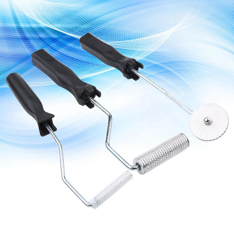 Description Picture 4 of item3pcs Fiberglass Roller Tools Kit Laminating Paint Roller Kit Fiberglass Bubble Paddle Tool for Mold Resin Fiberglass Resin Tub