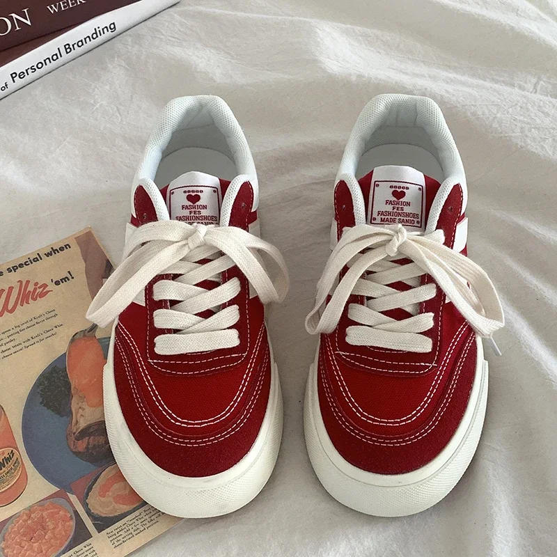 Description Picture 6 of itemINS Brand Outdoor Casual Trainers Women Chunky Running Flats Vulcanized Shoes Sports Platform Sneakers Tennis Female Footwear