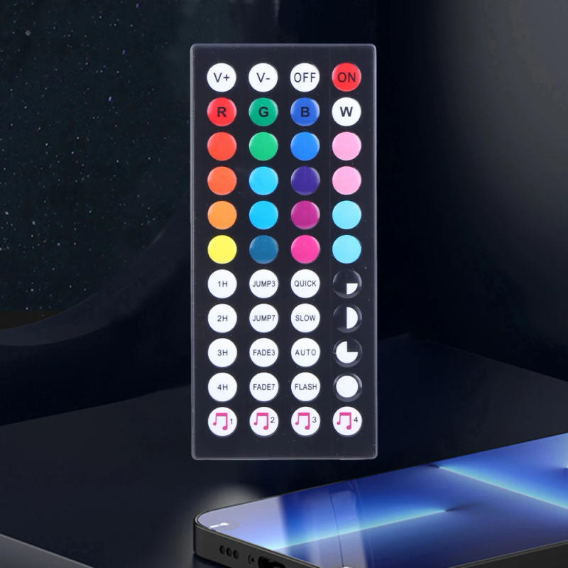 Description Picture 6 of item44/24 Keys Wireless IR Remote Control Dimmer Bluetooth-Compatible Remote Controller LED Controller for RGB LED Strip Lights