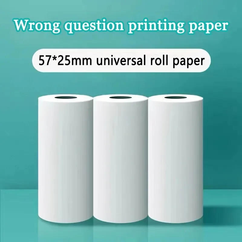Description Picture 4 of item57*25MM Thermal Paper Label Sticker Self-adhesive Rolls Paper For Mini Printer Instant Print Kids Camera Photo Paper