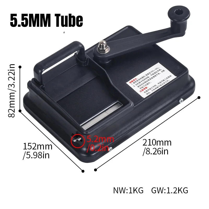 Description Picture 5 of item5.5/6.5/7.8mm Dual Track Cigarette Rolling Machine Desktop Push-pull Tobacco Filler Injector Roller Maker Smoking Accessories