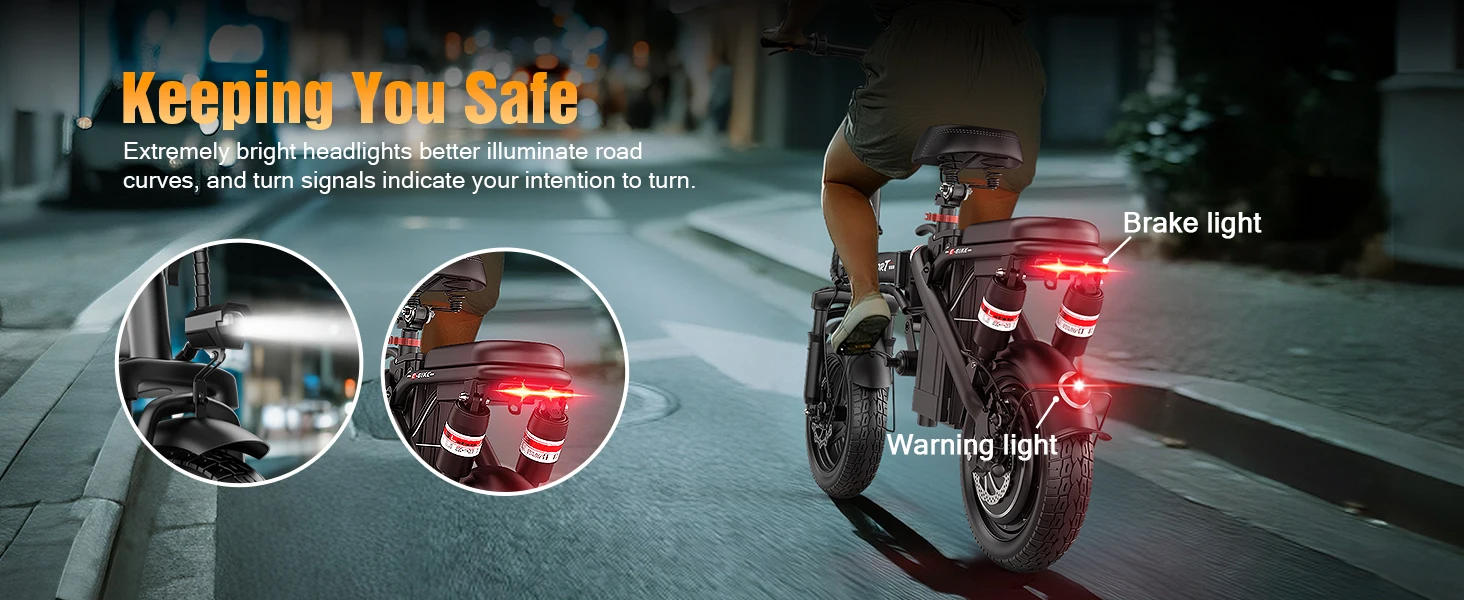 Description Picture 6 of itemMini Folding Electric Bike 48V 400W 30AH 14-inch Electric City Bike Folding Electric Bicycle Cheap Adult Battery Powered Scooter