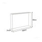 100x25x80cm White