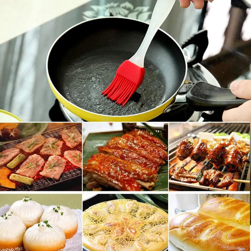 Description Picture 2 of item3PCS Silicone Basting & Pastry Brush Great for BBQ Meat Cake Heatproof Pastry Brush Set for BBQ Grill Baking Kitchen Accessories