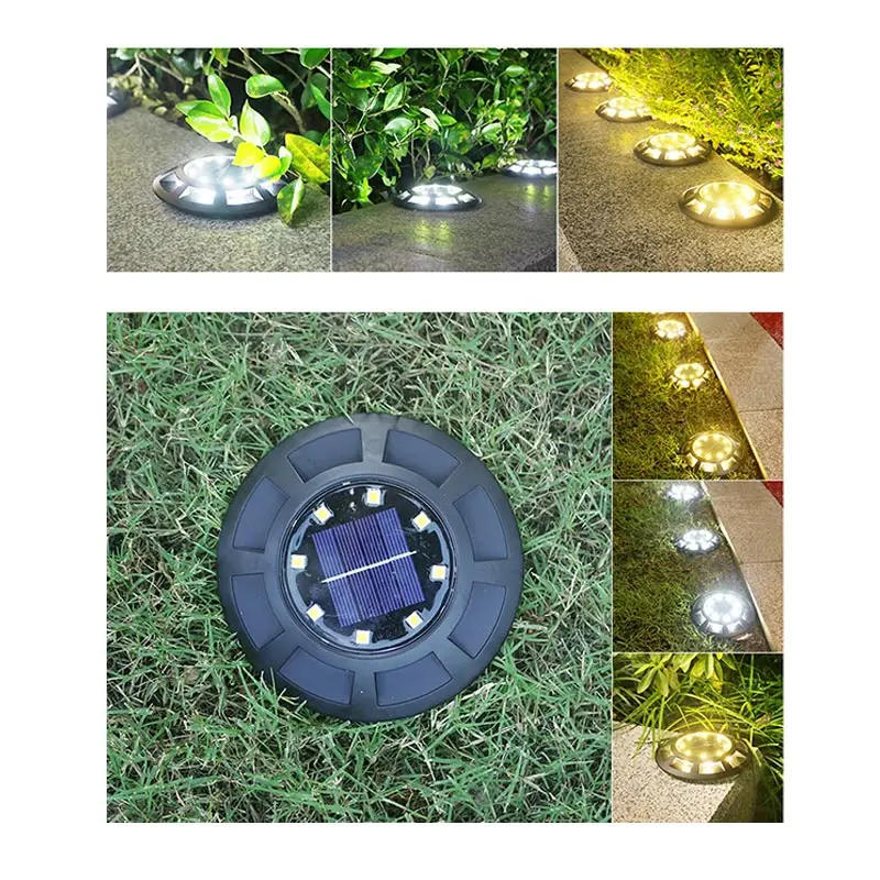 Description Picture 6 of itemNew Solar Ground Lawn Light Outdoor Waterproof 16LED Garden Underground Yard Lawn Pathway Landscape Decoration
