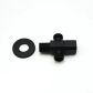 Double Outlet Black