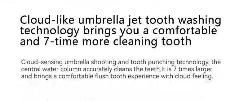 Description Picture 5 of itemXiaomi MIJIA Portable Electric Oral Irrigator F400 Mini Telescopic Dental Water Jet Water Flosser Whitening Bucal Tooth Cleaner