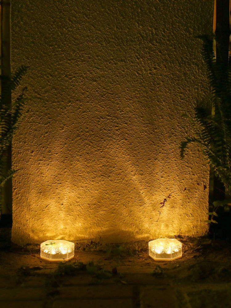 Description Picture 5 of itemSolar Lamp Outdoor Floor Tile Light Waterproof Garden LED Lights Garden Atmosphere Hexagonal Buried Lighting Underground Lamps