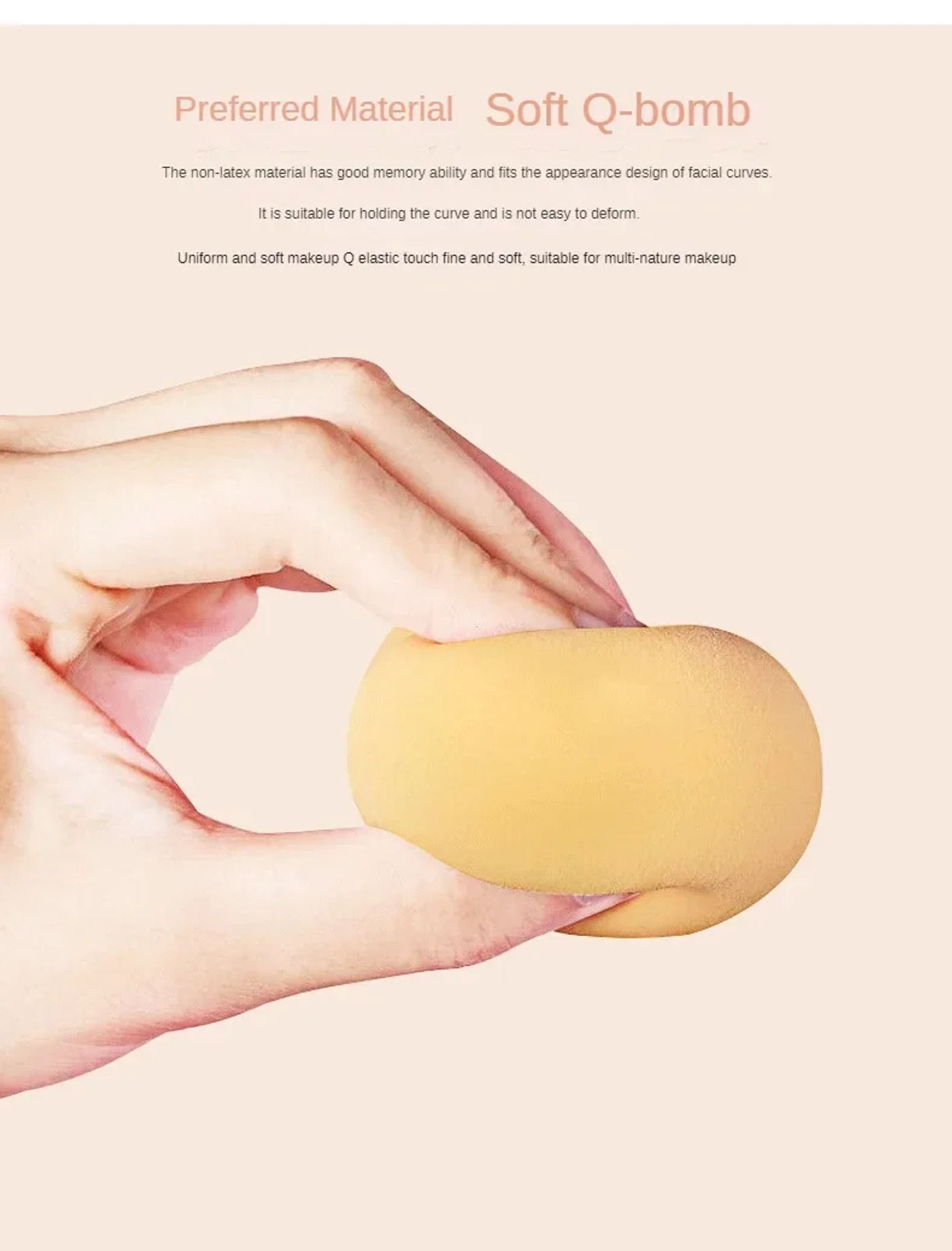 Description Picture 5 of itemMakeup Blender Cosmetic Puff Makeup Sponge Cushion Foundation Powder Sponge Beauty Tool Women Make Up Accessories