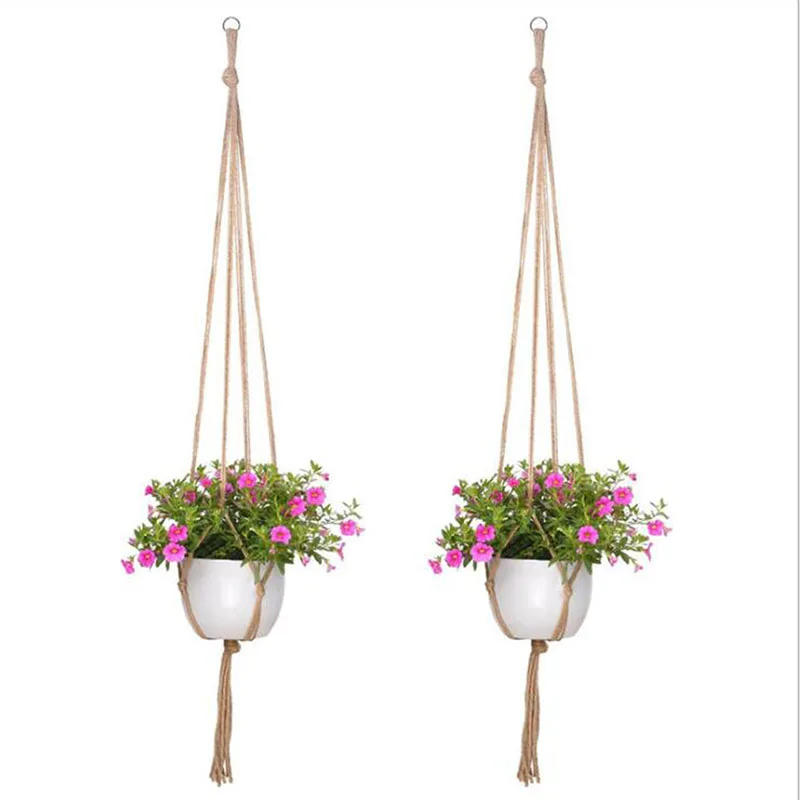 Description Picture 6 of itemHanging Plant Handmade Macrame Plant Hanger Flower Pot Planter Hanger Wall Decor Courtyard Garden Hanging Planter Hanging Basket