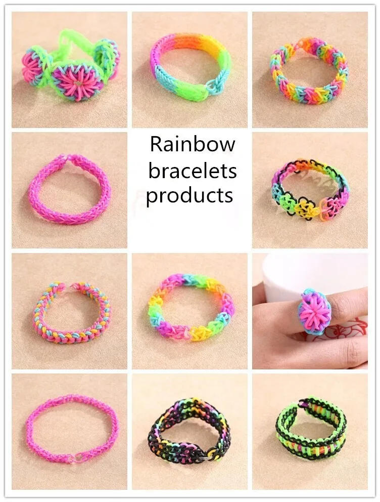 Description Picture 4 of itemRubber Band Loom Weaver Tool for DIY Elongated Knitting Machine Arts Crafts Weaving Bracelet Accessories Elastic Make Toys