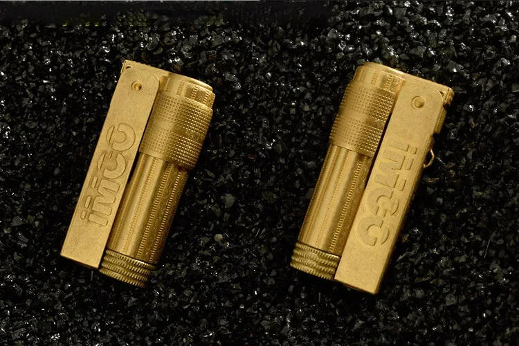 Description Picture 5 of itemIMCO 6700 Vintage Stainless Steel Metal Lighter Austrian Gasoline Grinding Wheel Lighter Kerosene Series Genuine with Box