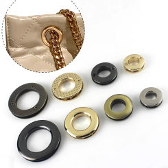 2pcs Metal screw back Eyelets with washer grommets Leather Craft accessory for bag garment shoe clothes jeans decoration